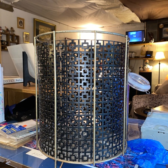 MCM Pierced Aluminum Trash Bin - Picture 3 of 4